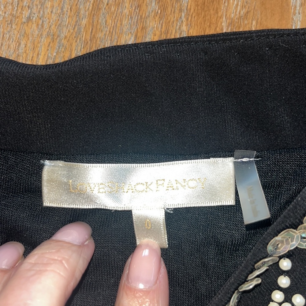 LoveShackFancy Lani Sequined Embellished Crepe Mini Skirt - Picture 5 of 7